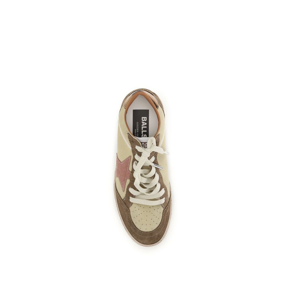 Golden Goose Star Women's Fashion Bos Taurus Calf Suede Leather Sneakers - Multicolor Monogram