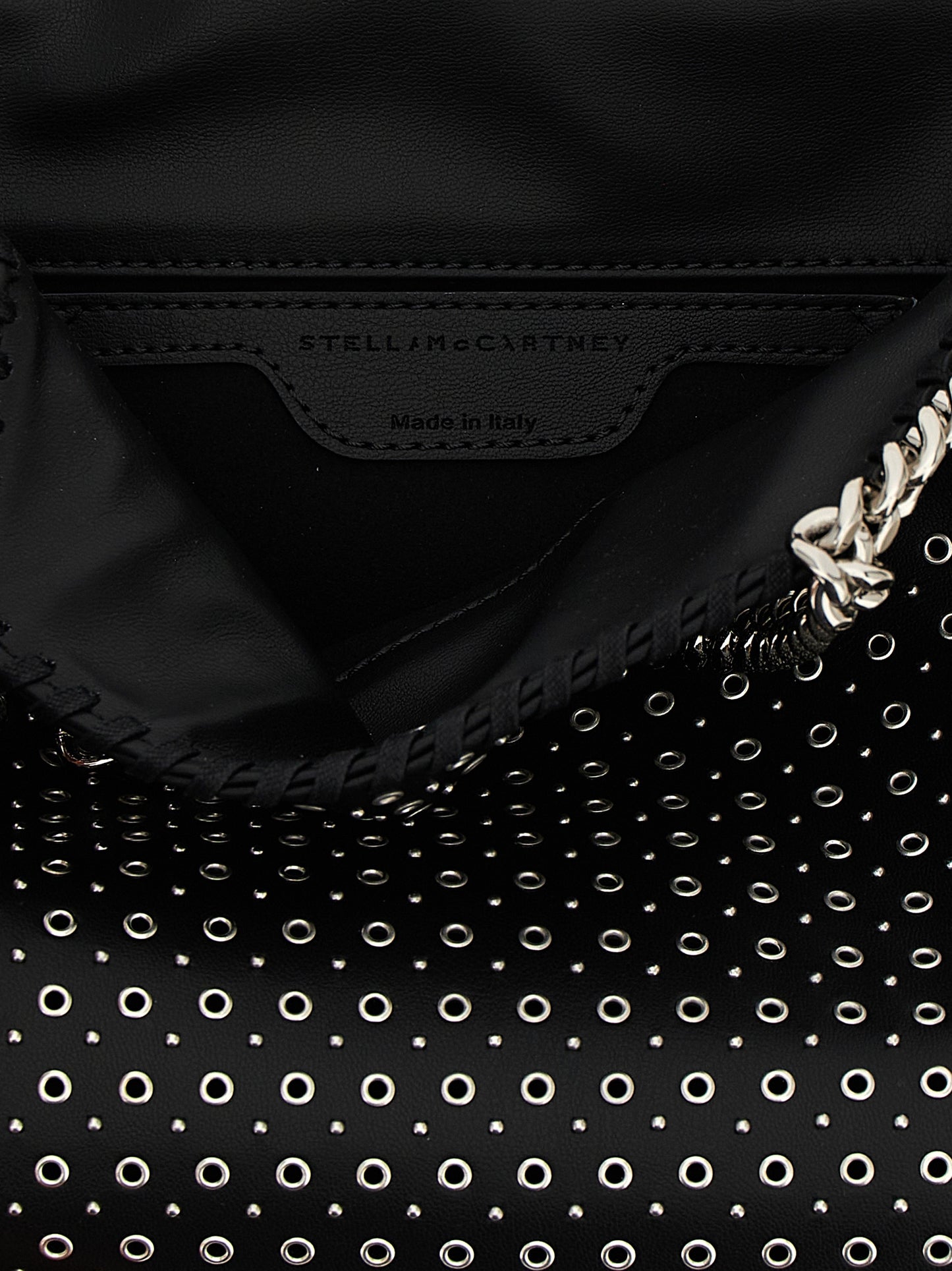 Stella McCartney Falabella Faux Patent Leather Mini Handbag - Black