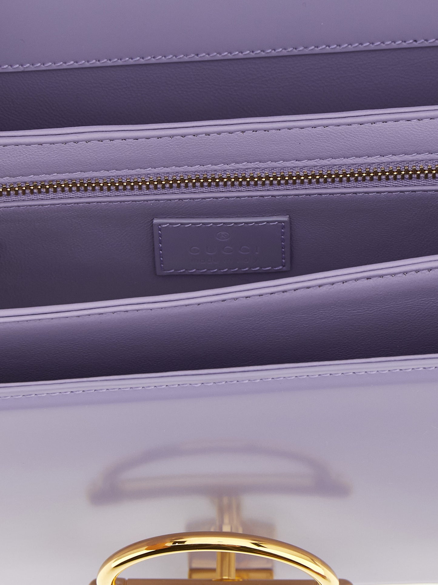 Gucci Horsebit Siena Calfskin Leather 2-in-1 Shoulder & Crossbody Flap Bag - Purple