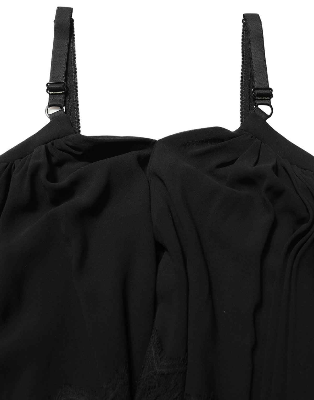 Dolce & Gabbana Women's Sleeveless Lace & Silk Tunic - Black Floral