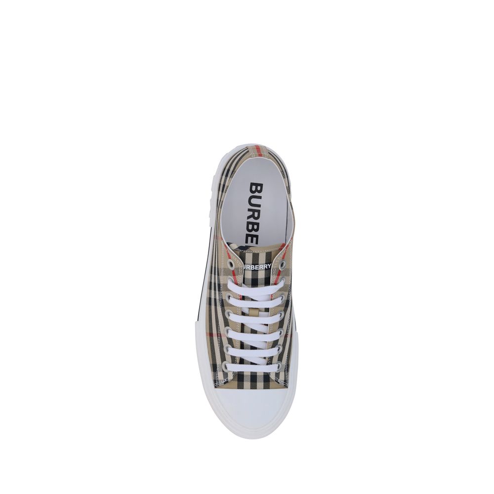 Burberry 9 To 5 Men's Low Top Bos Taurus Calf Leather Sneakers - Brown Print