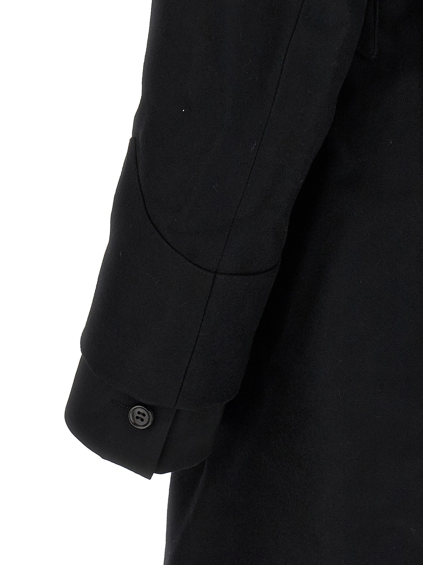 Comme Des Garçons Black Wool Coat
