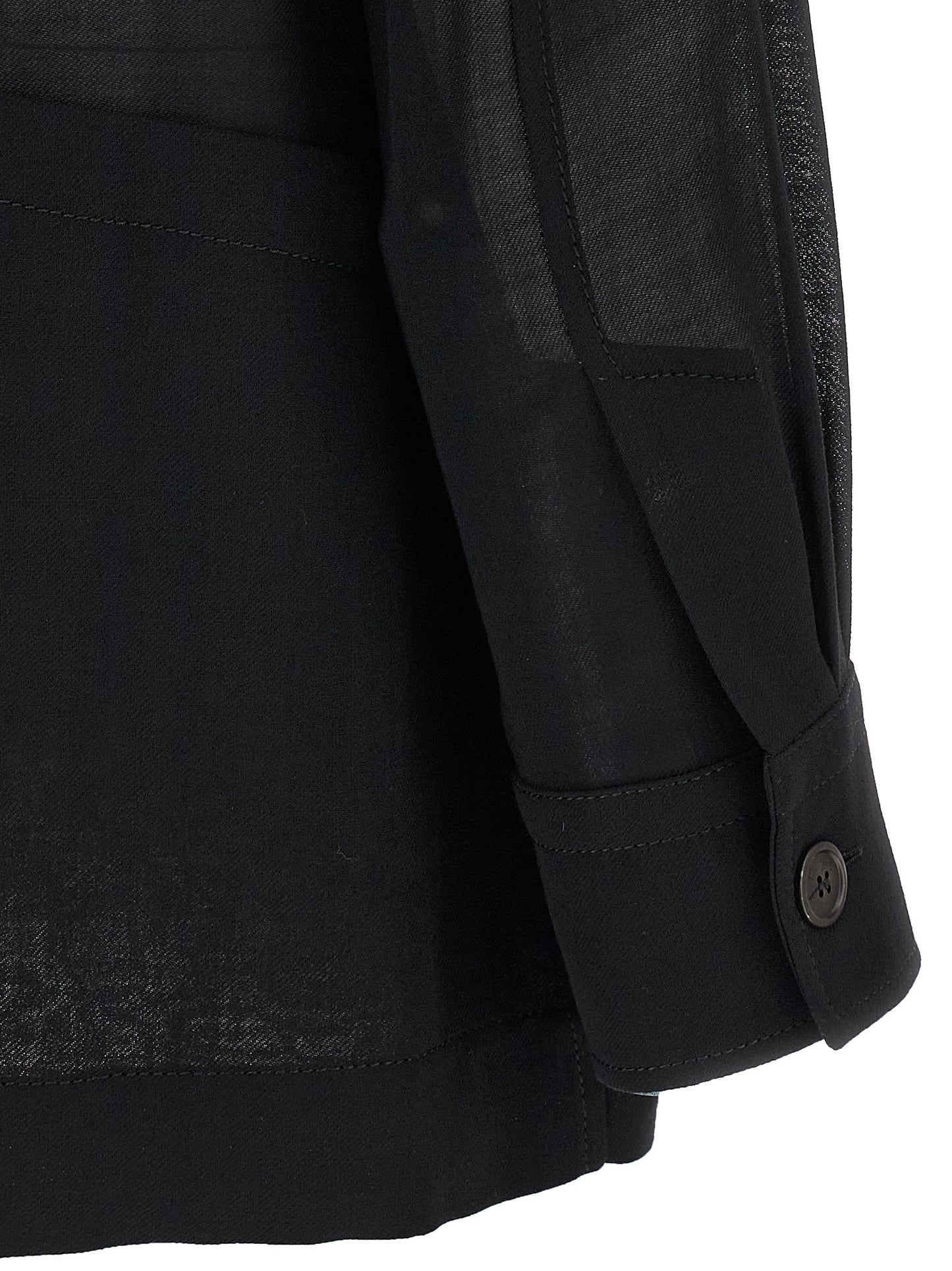 Ferragamo Black Virgin Wool Blouse