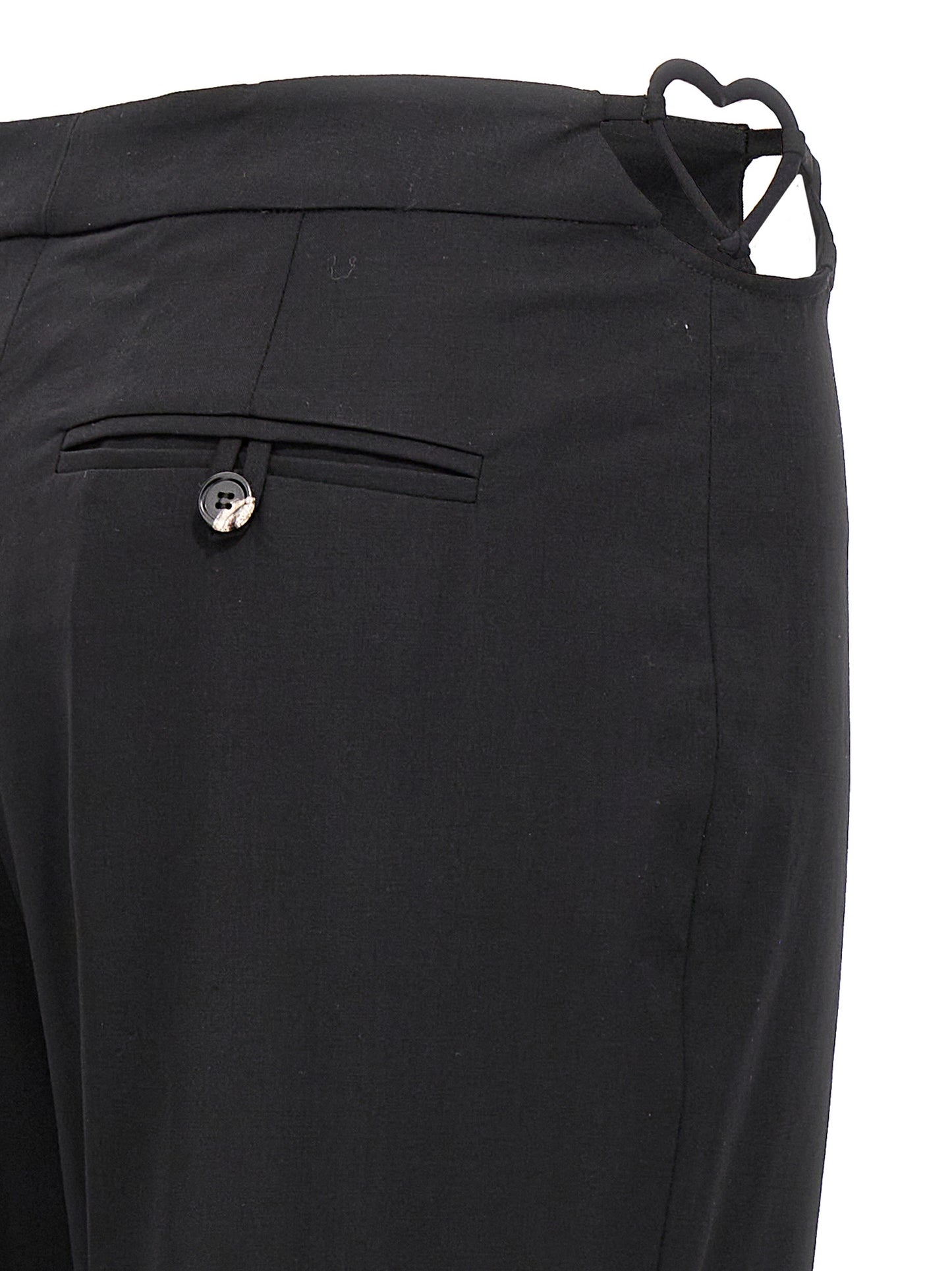 Nensi Dojaka Black Virgin Wool Pants