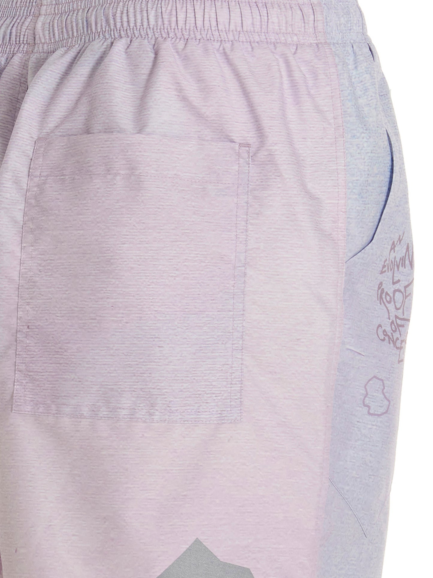 Objects IV Life Men's Polyethylene Activewear Shorts - Purple Print