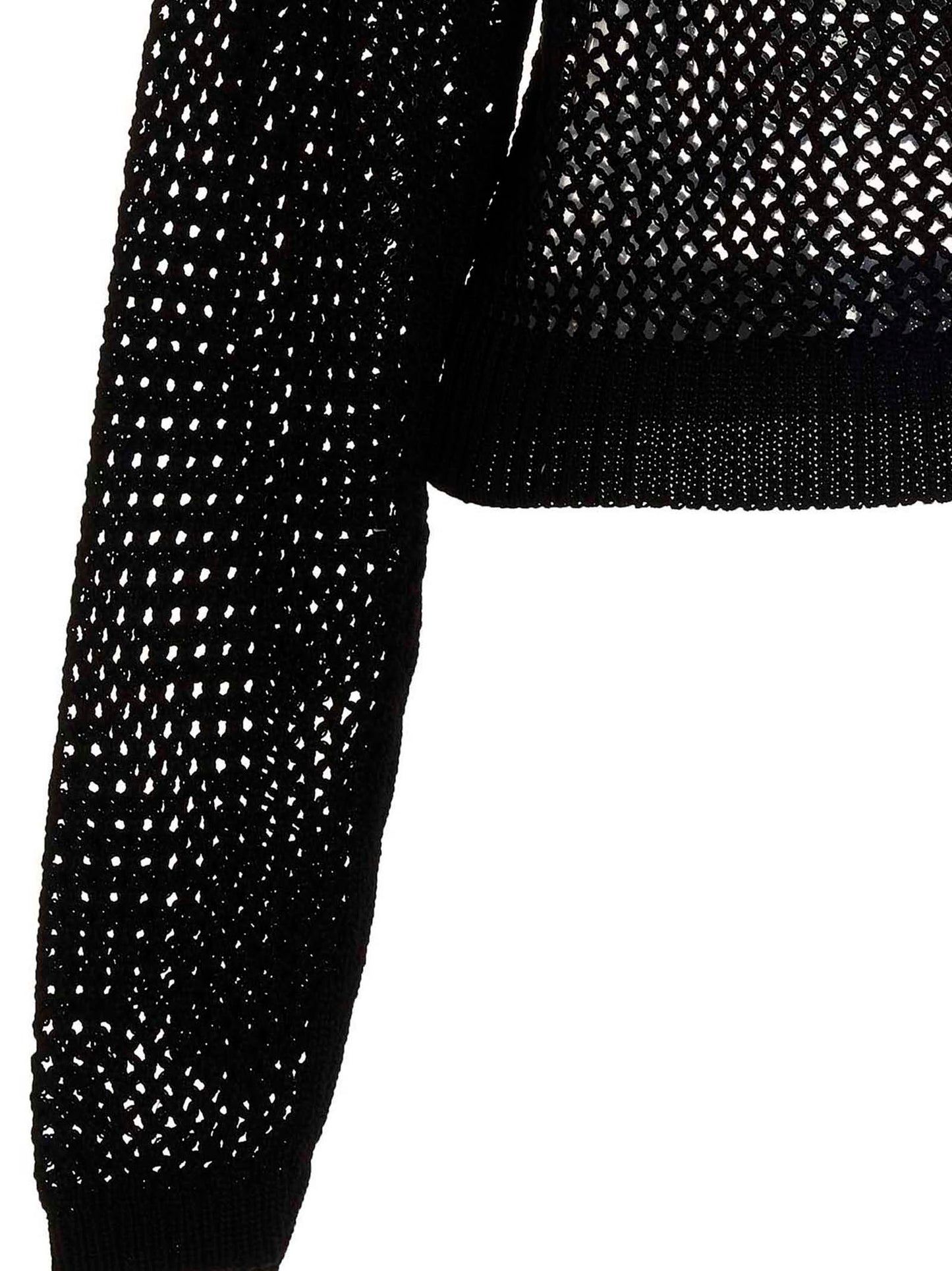 RAMAEL Black Cotton Cardigan