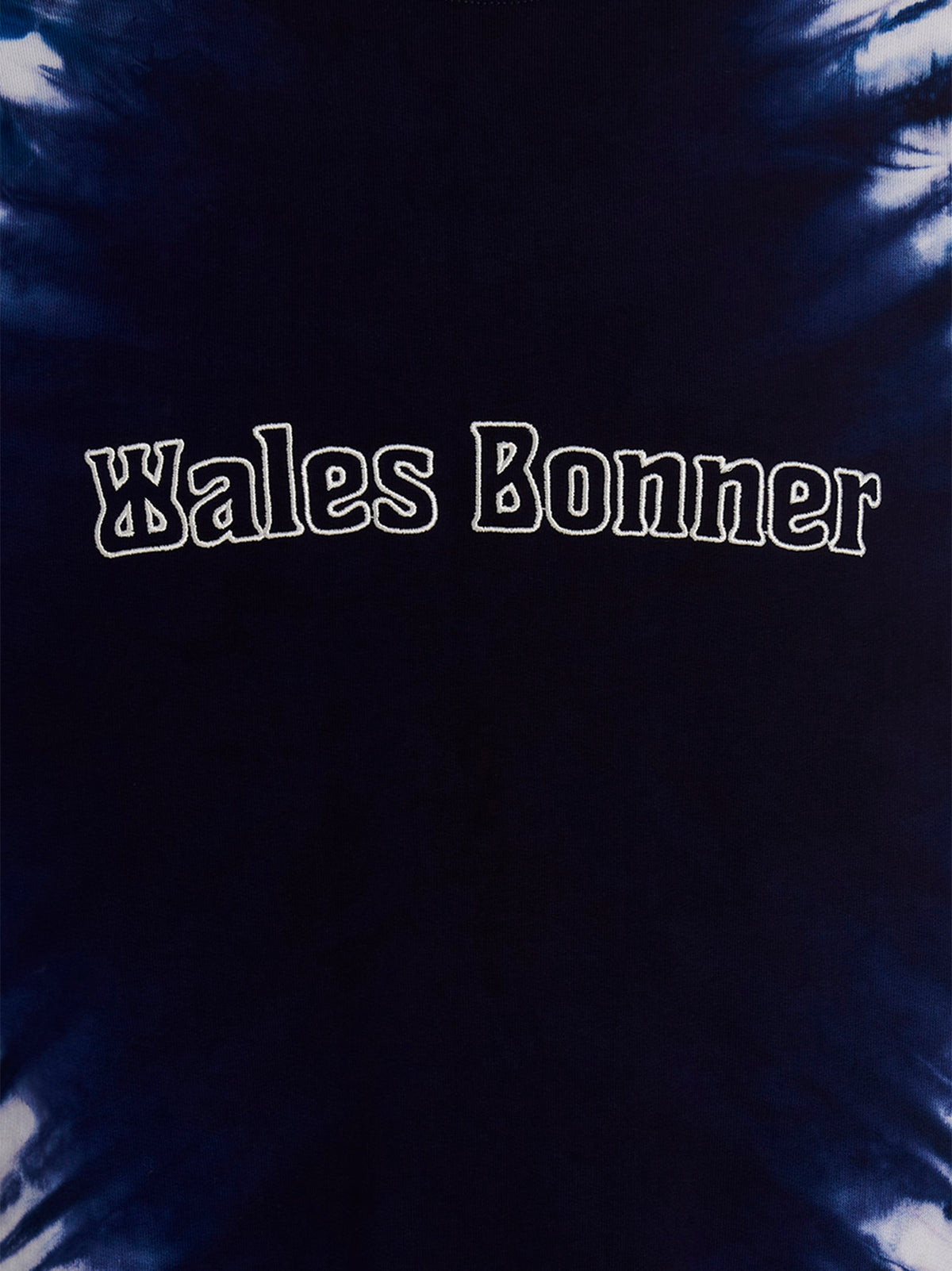 Sweatshirt by WALES BONNER for men in cotton blue & tie-dye features a unrivaled silhouette with a refined and unrivaled detailing for a sophisticated look.