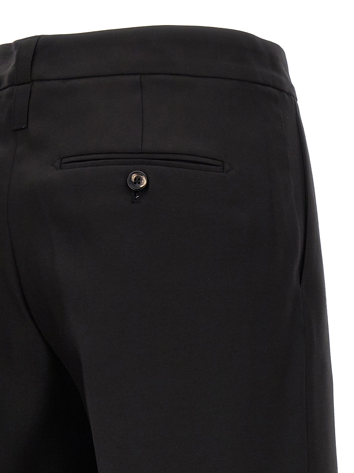 CELLAR DOOR Black Virgin Wool Dress Pants