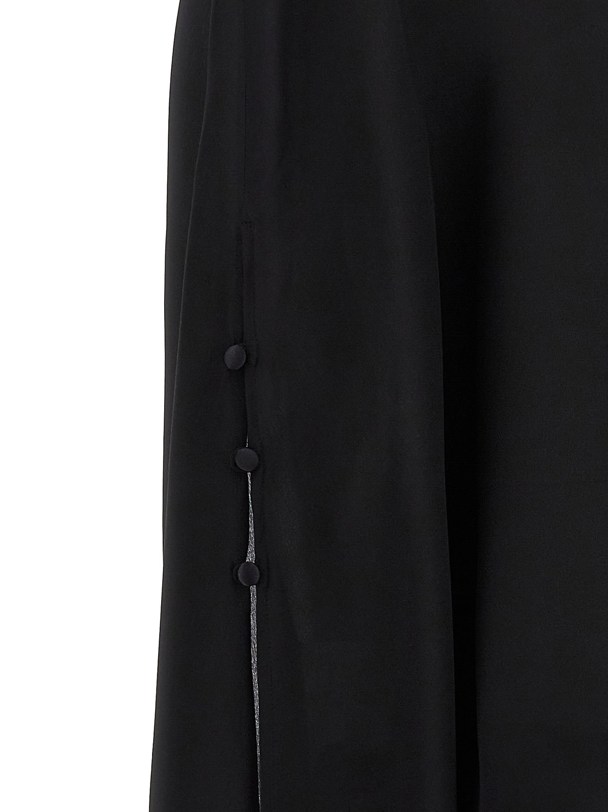 Blouse by DI.LA3 PARI' for women in silk crepe black, featuring a nuanced and nuanced for a sophisticated finish.