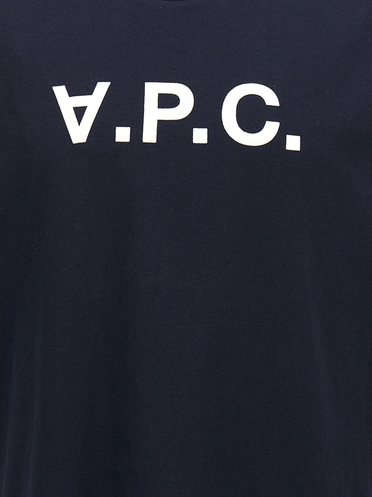 A.P.C. Men's Crew Neck Cotton T-Shirt - Blue