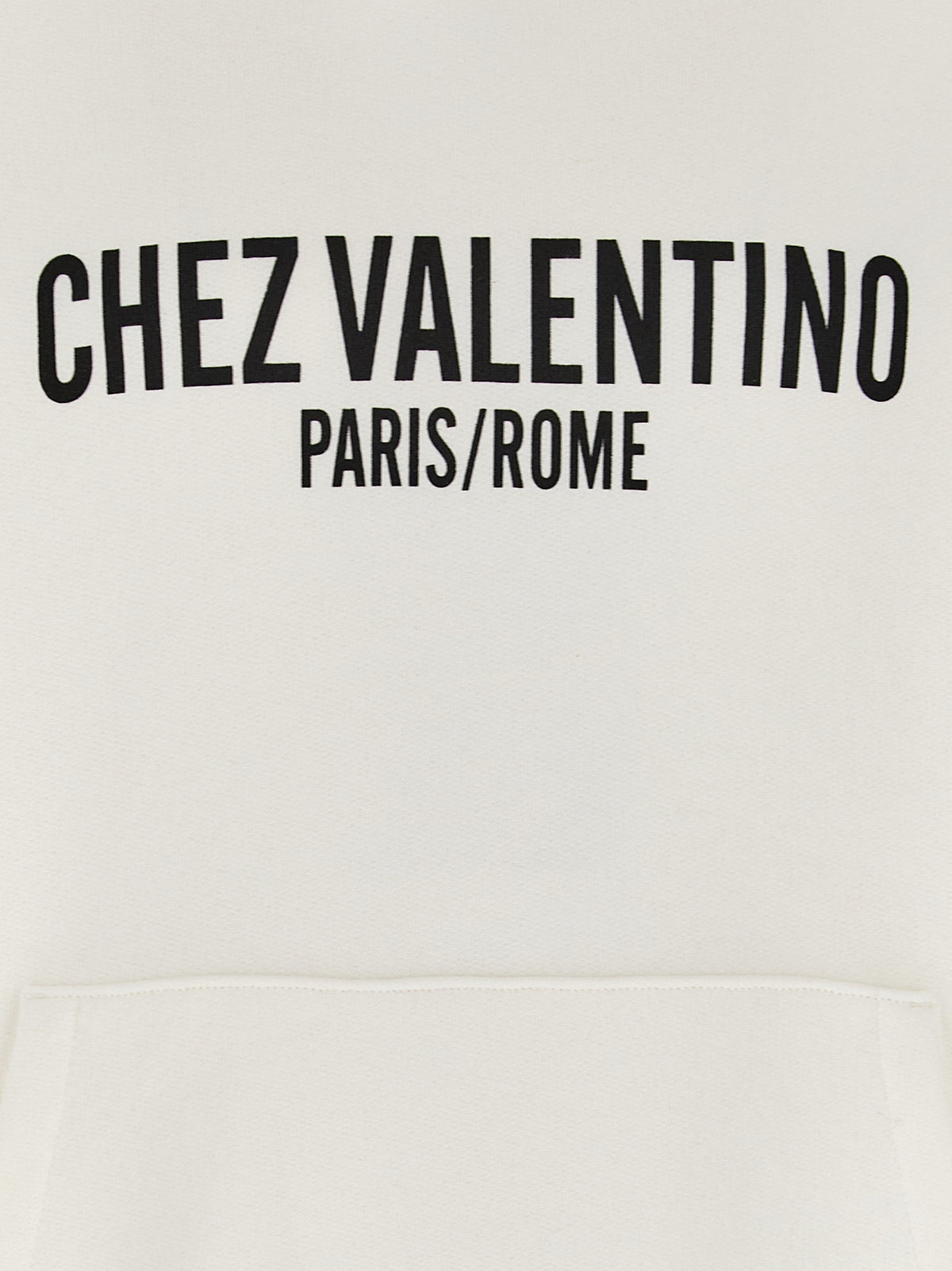 Valentino Garavani Men's Cotton Sweatshirt Hoodie - White Print