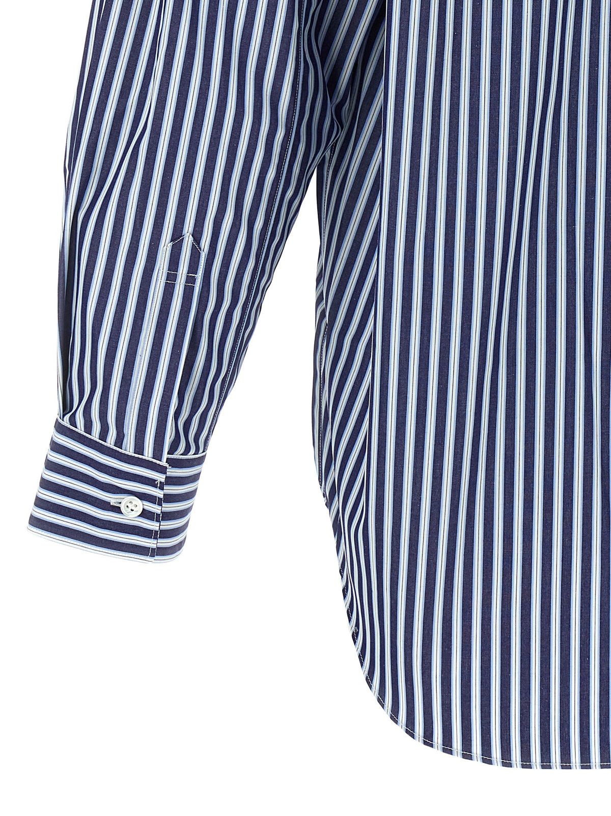 Comme Des Garçons Crisp Essence Men's Cotton Shirt - Blue