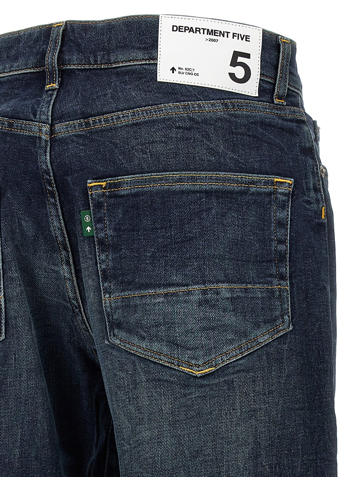 Department 5 Men's Straight Leg Stretch Denim Cotton Jeans - Blue