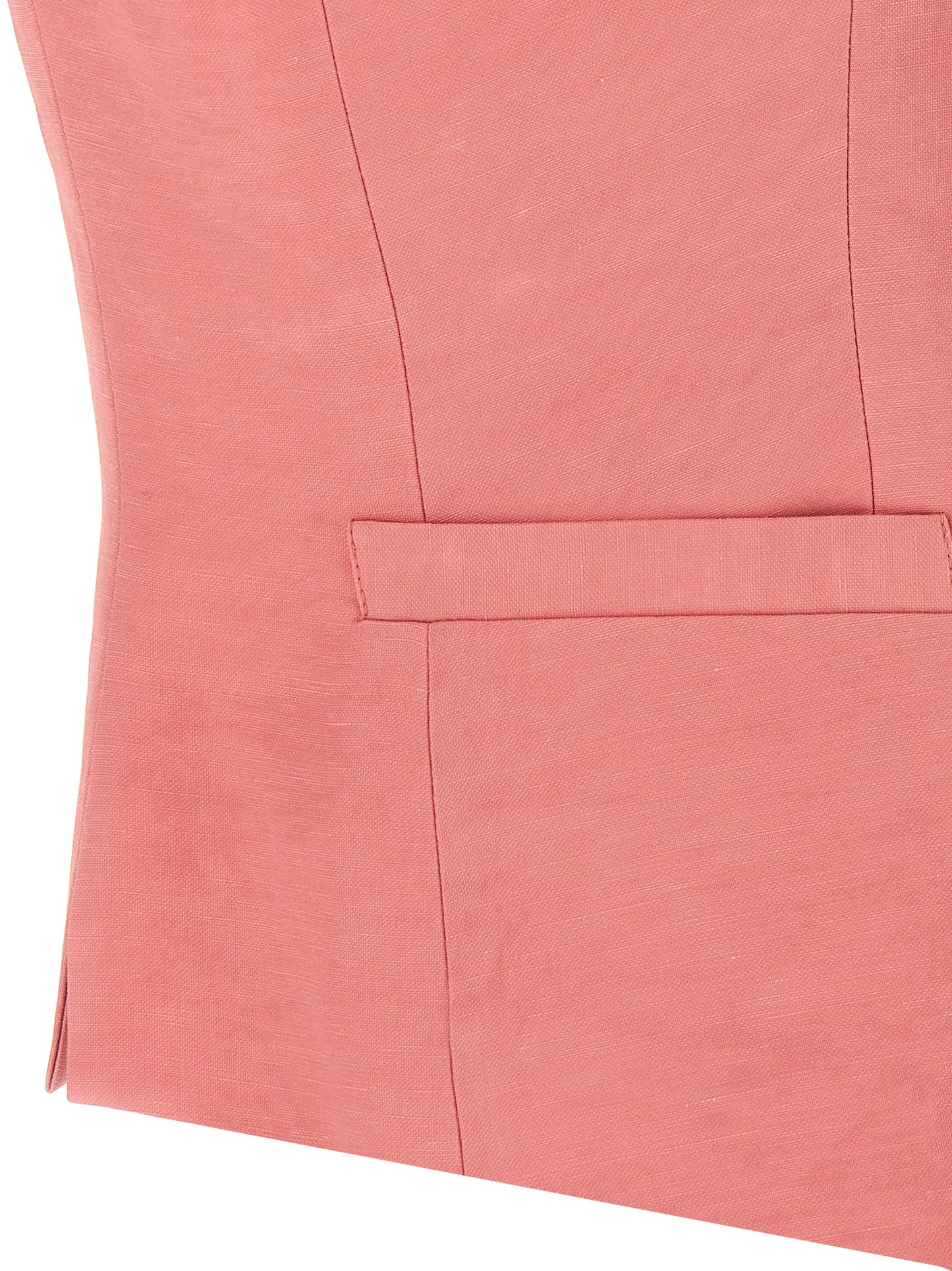 Vest by Alberto Biani for women in linen & viscose multicolor & pink features an contemporary silhouette, showcasing refined pockets and a contemporary for a sophisticated layered look.