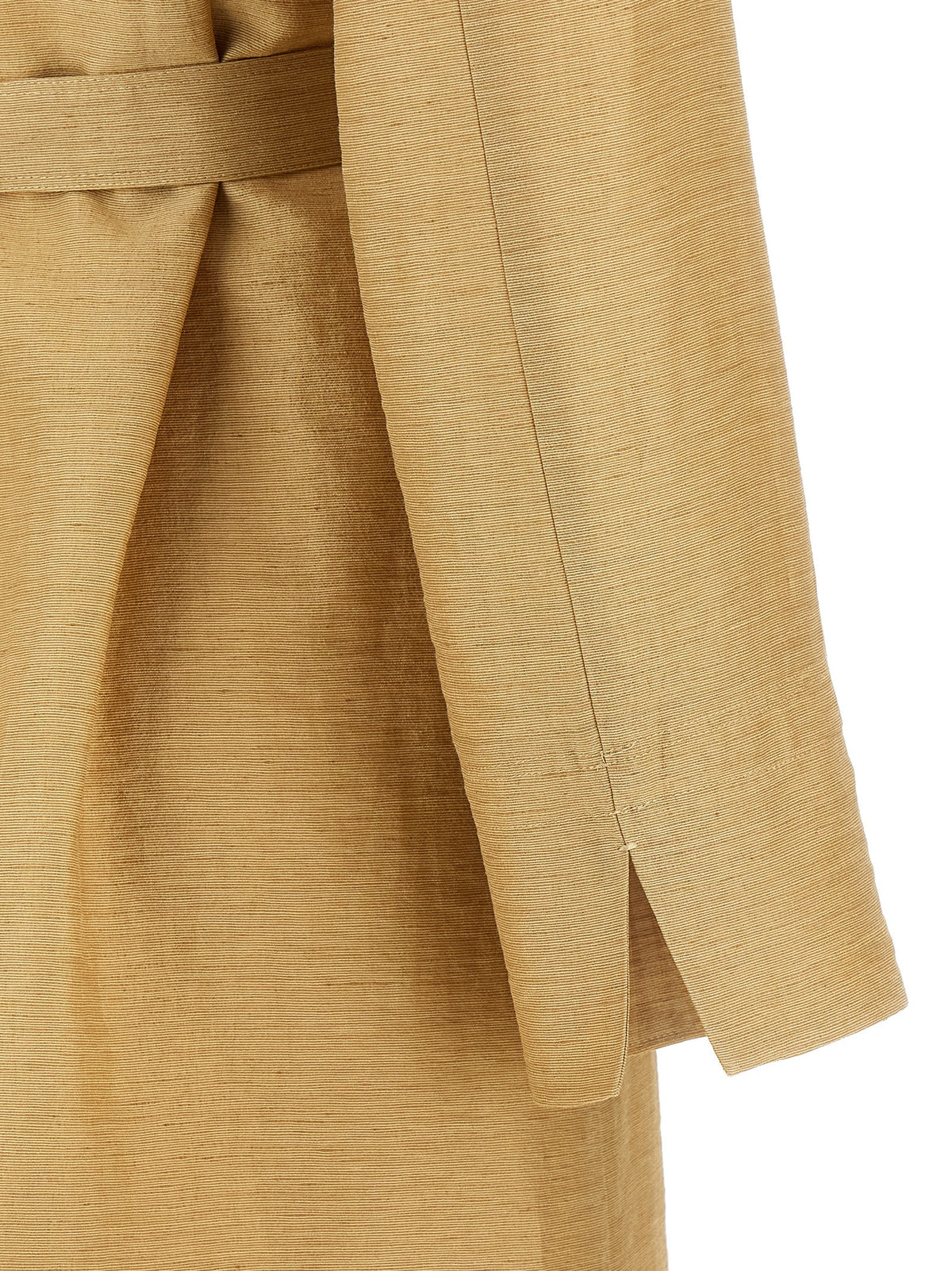 Max Mara Women's Polyamide Linen Silk & Cotton Overcoat - Beige