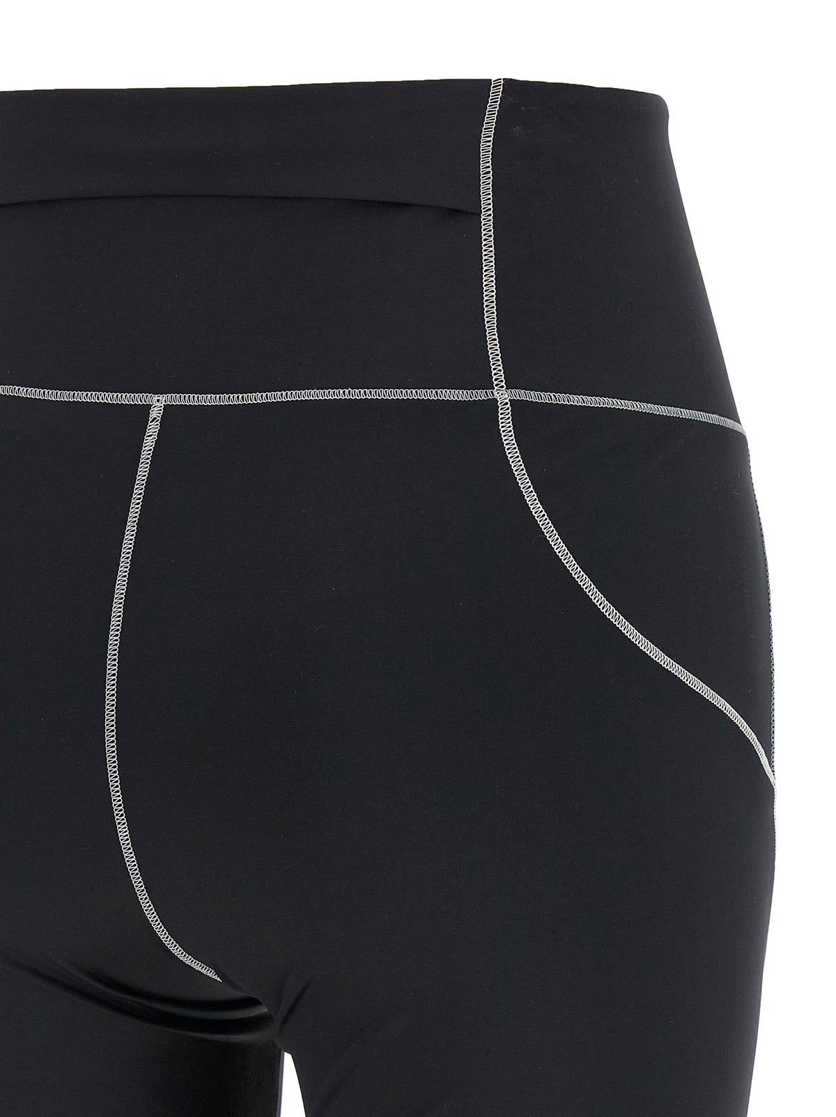 Moncler Grenoble Women's Leggings High Rise Stretch Nylon Activewear - Black