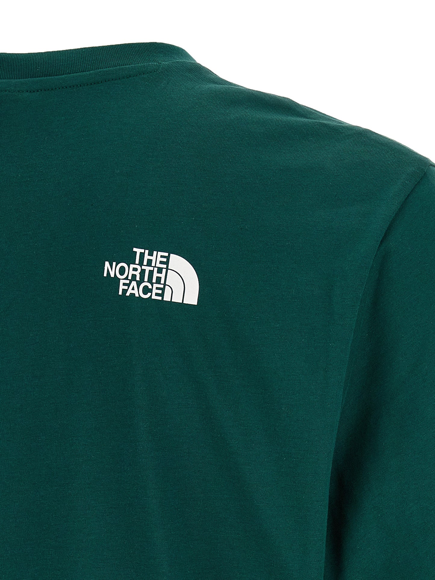 The North Face Men's Short-Sleeve Crew Neck Cotton Polyester T-Shirt - Bicolour Green Print
