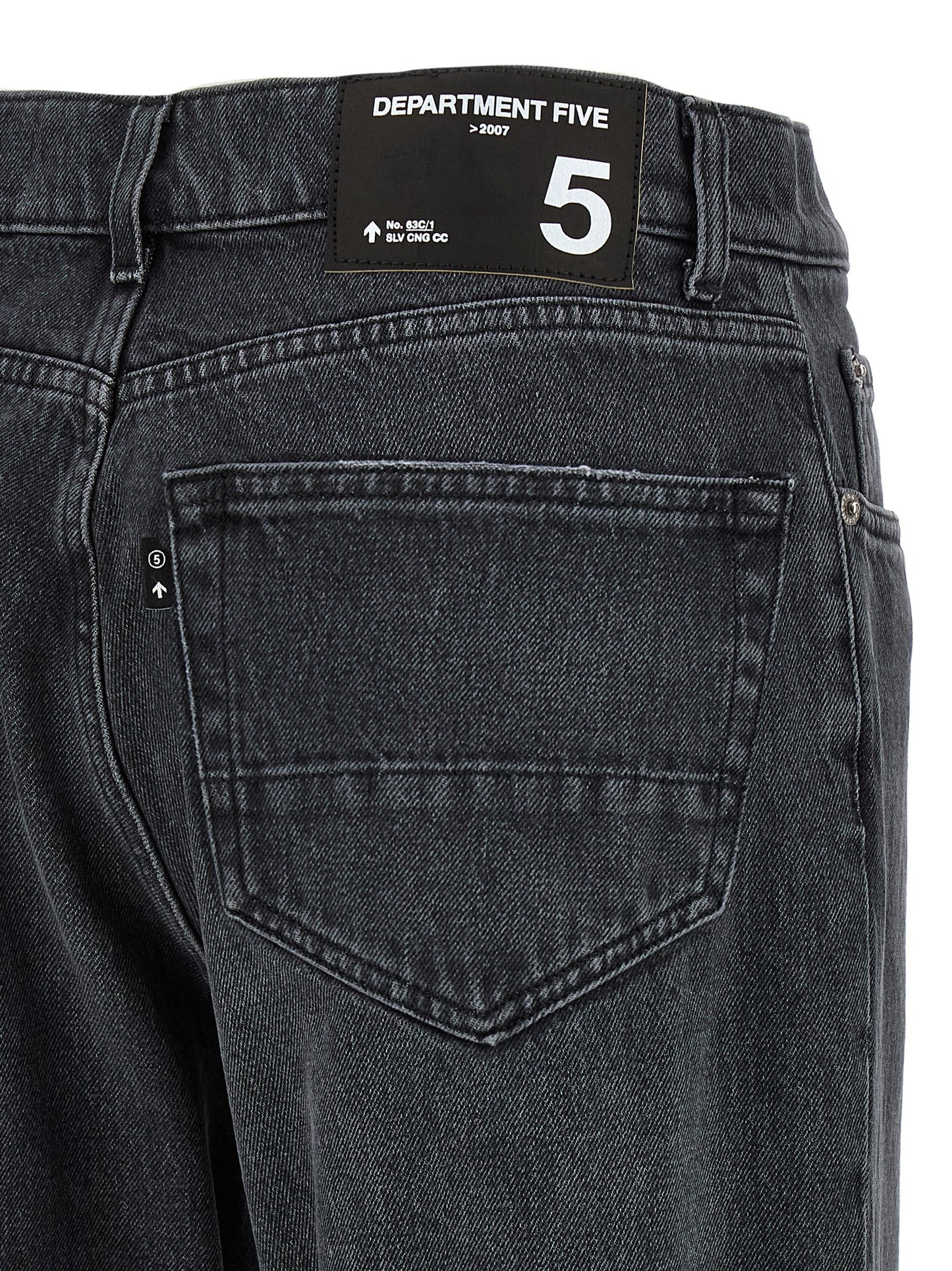 Department 5 Men's Straight Leg Denim Cotton Jeans - Gray Signature