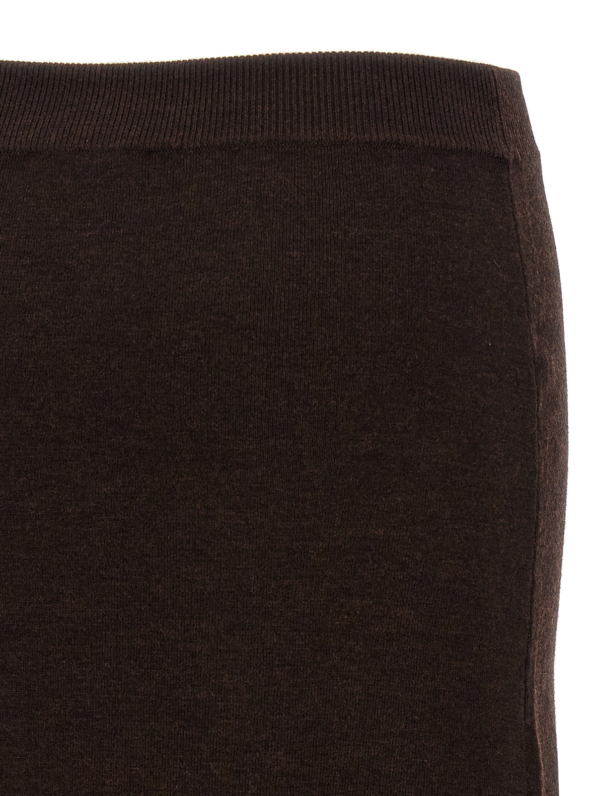 Victoria Beckham Women's Nylon & Wool Midi Skirt - Brown