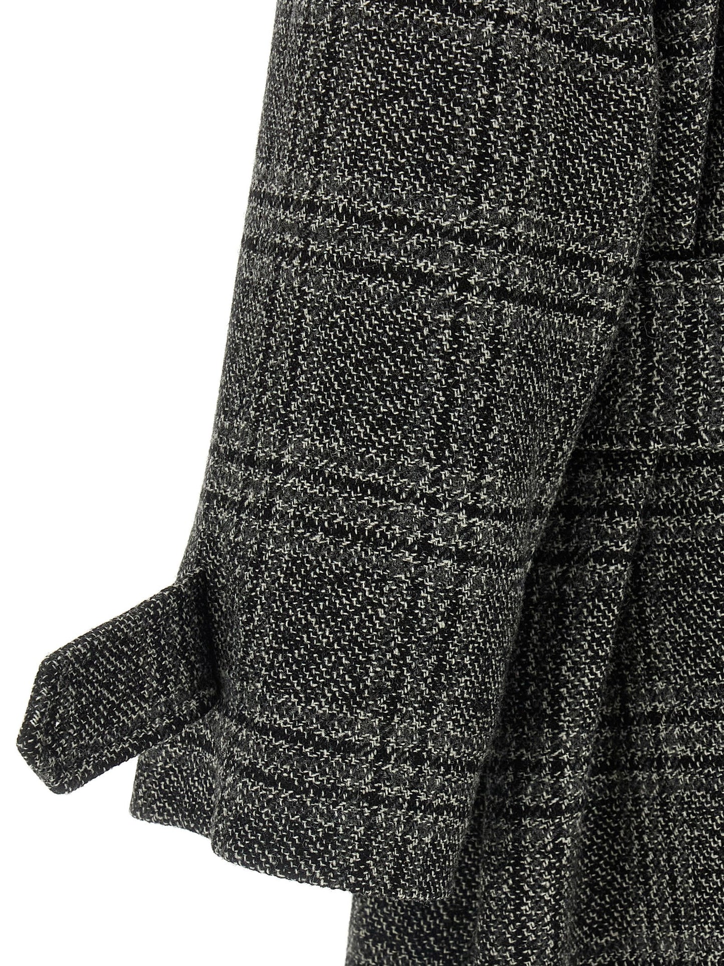Balenciaga Women's Cupro Wool Overcoat - Black