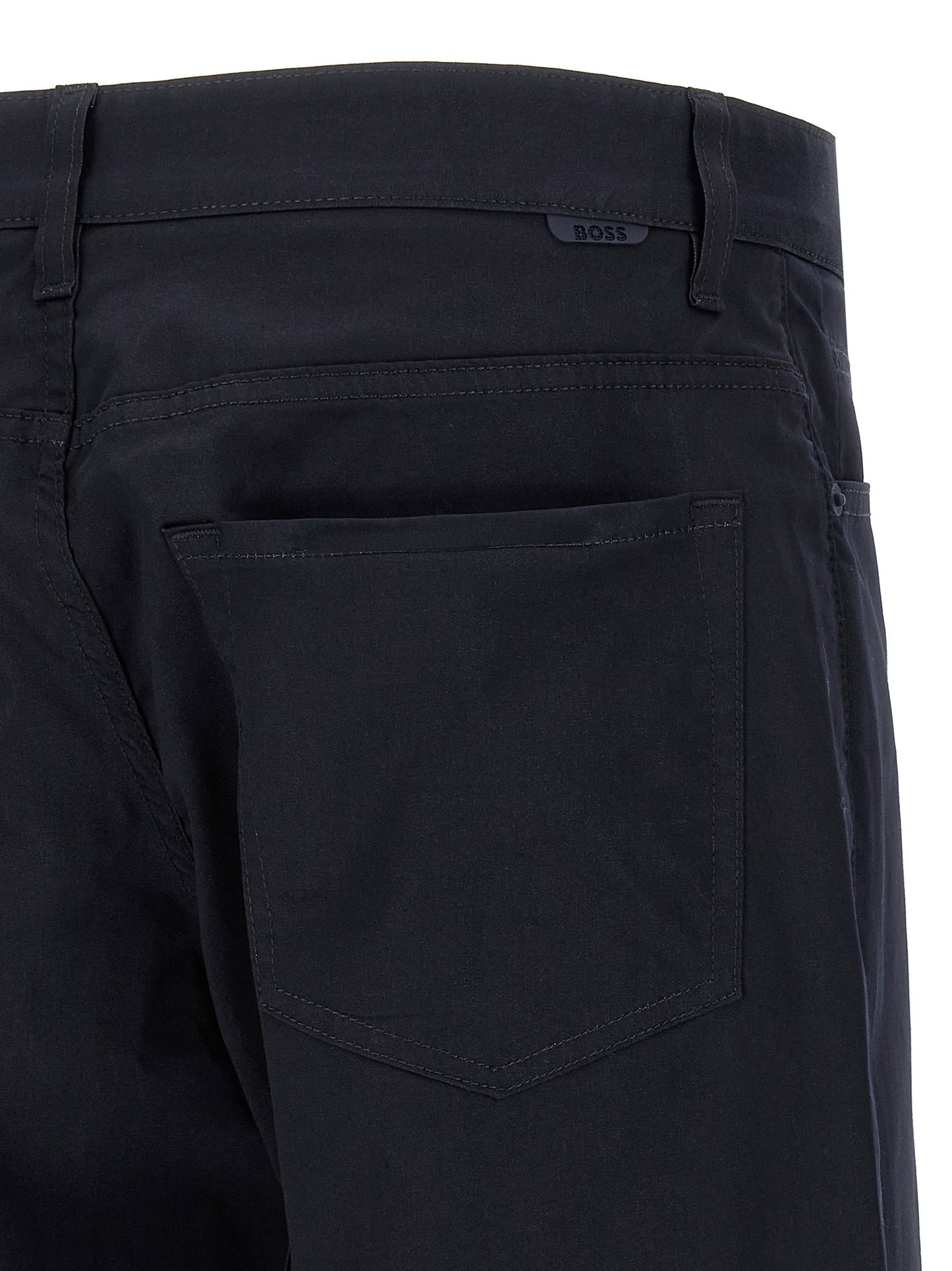 Hugo Boss Blue Cotton Casual Pants