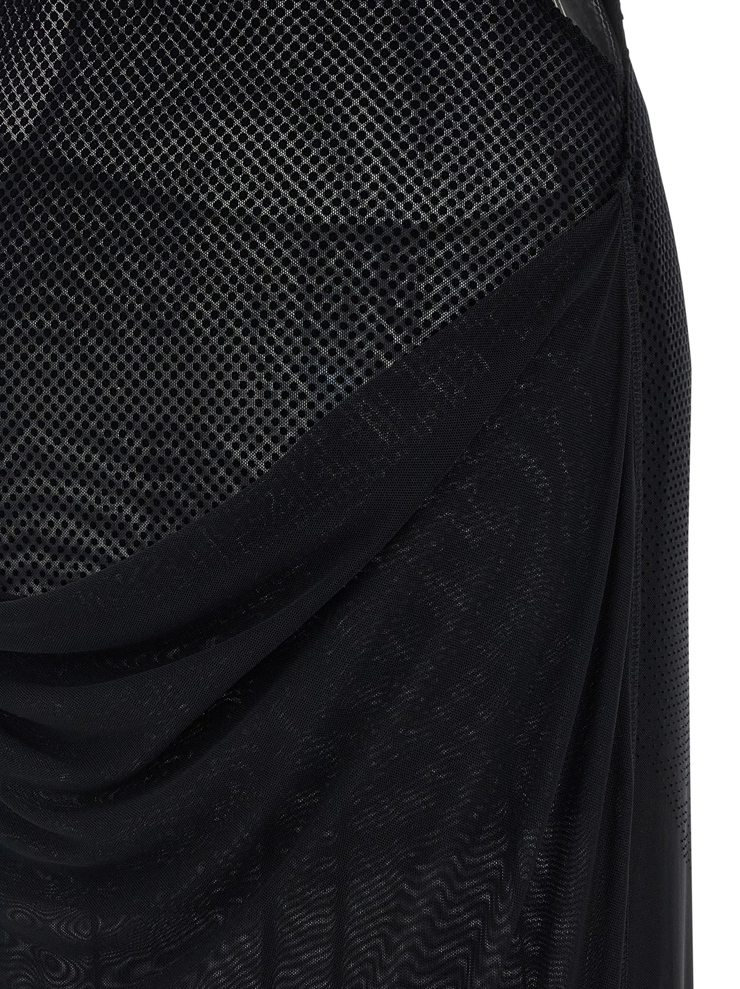 Jean Paul Gaultier Black Polyamide Long Dress