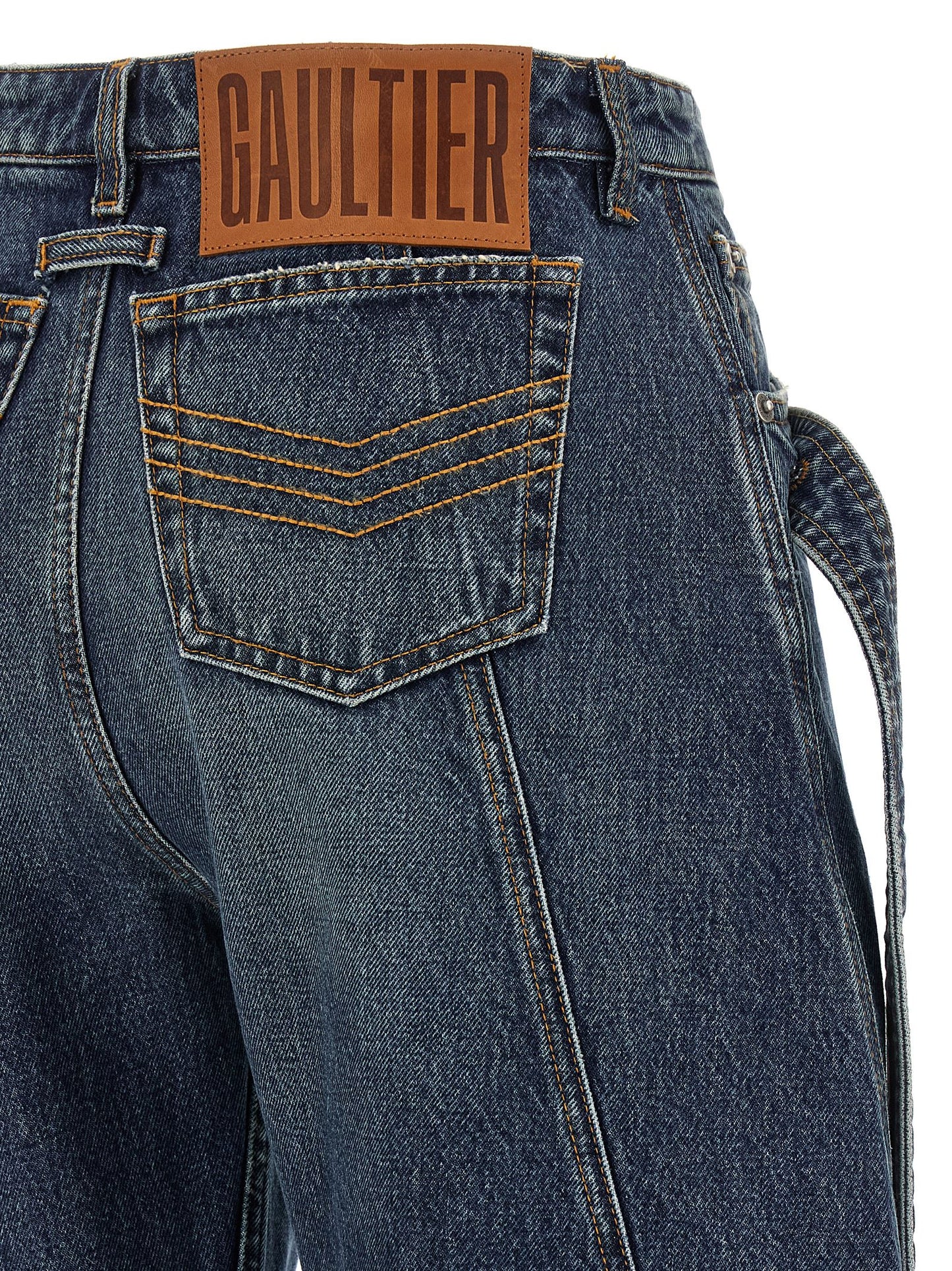 Jean Paul Gaultier Blue Cotton Jeans Denim