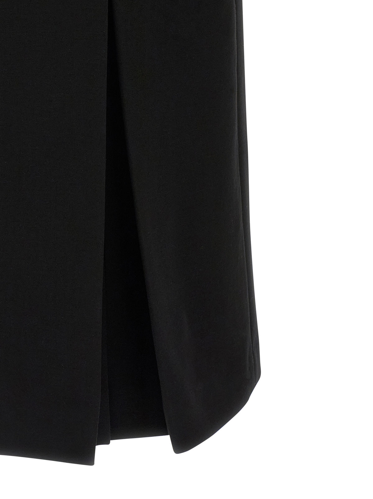 Dress by Ermanno Scervino for women in stretch polyamide viscose black presents a sinuous silhouette, showcasing a sophisticated and detailed with a sinuous midi for a refined finish.