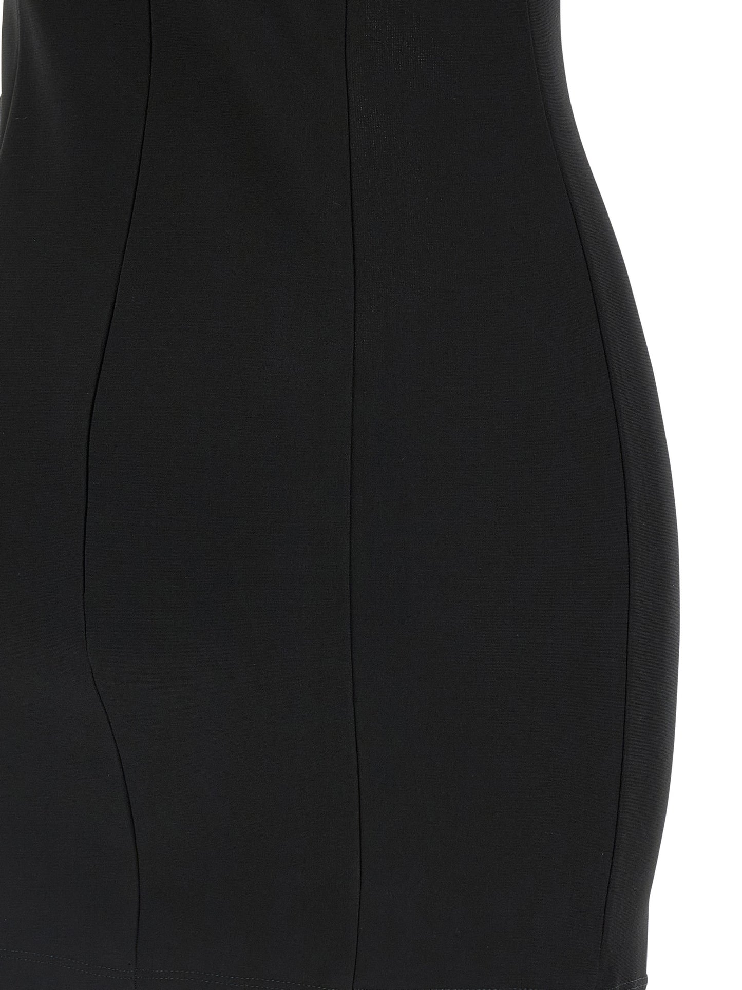 Nensi Dojaka Black Viscose Short Dress