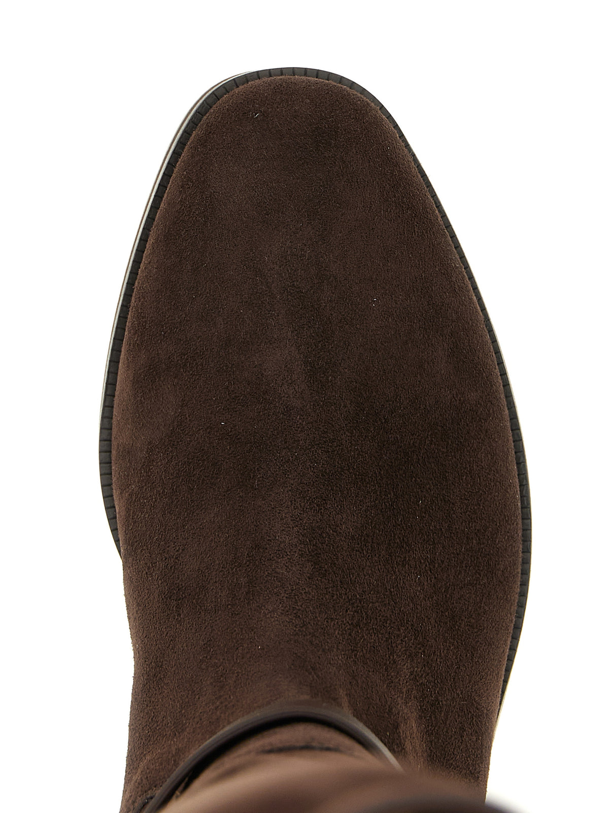 Jimmy Choo Women's Suede Leather Ankle Over-The-Knee Strap Boots - Brown