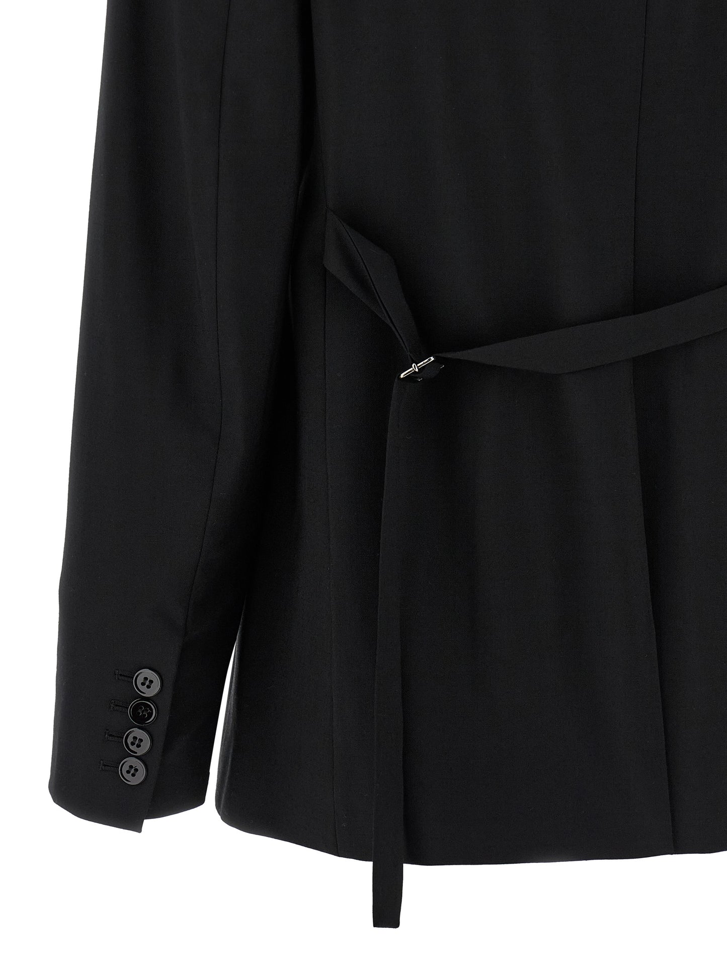 Nensi Dojaka Black Virgin Wool Blazer