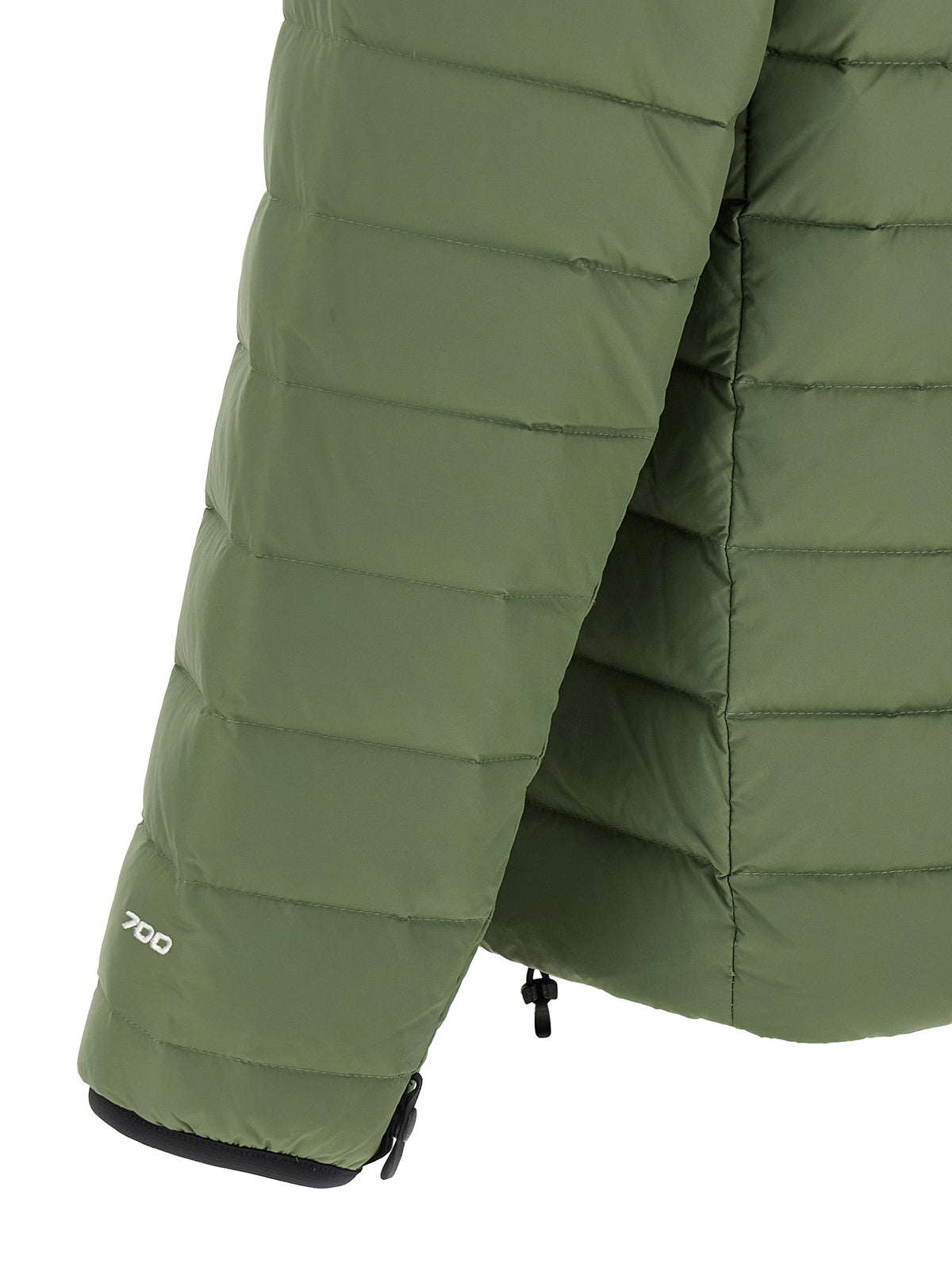 The North Face Men's Quilted Goose Down Nylon & Overcoat - Bicolour Green