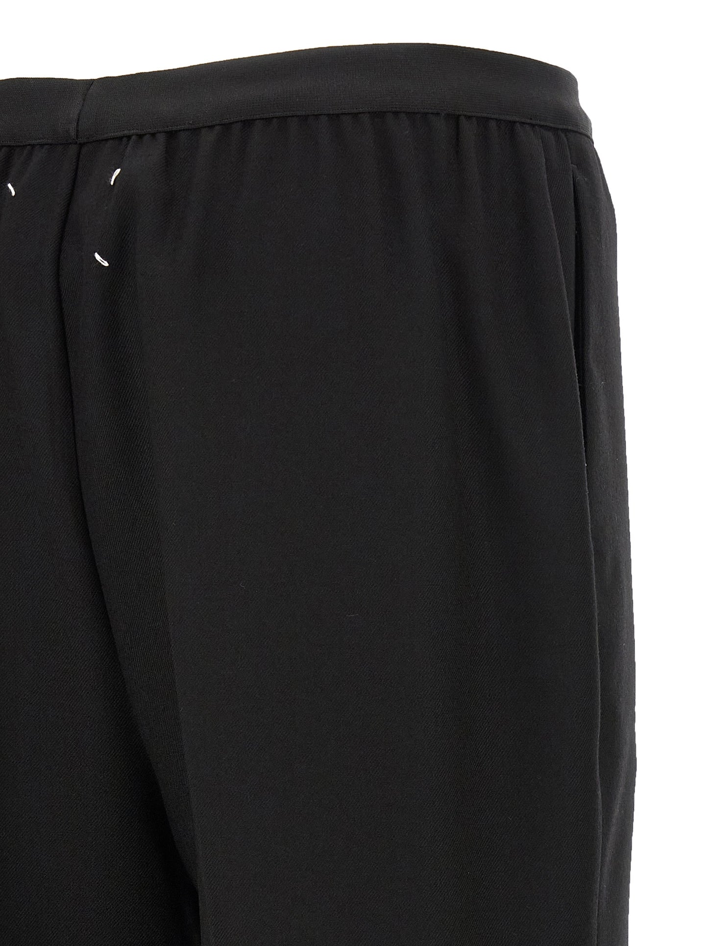 Maison Margiela Black Virgin Wool Casual Pants