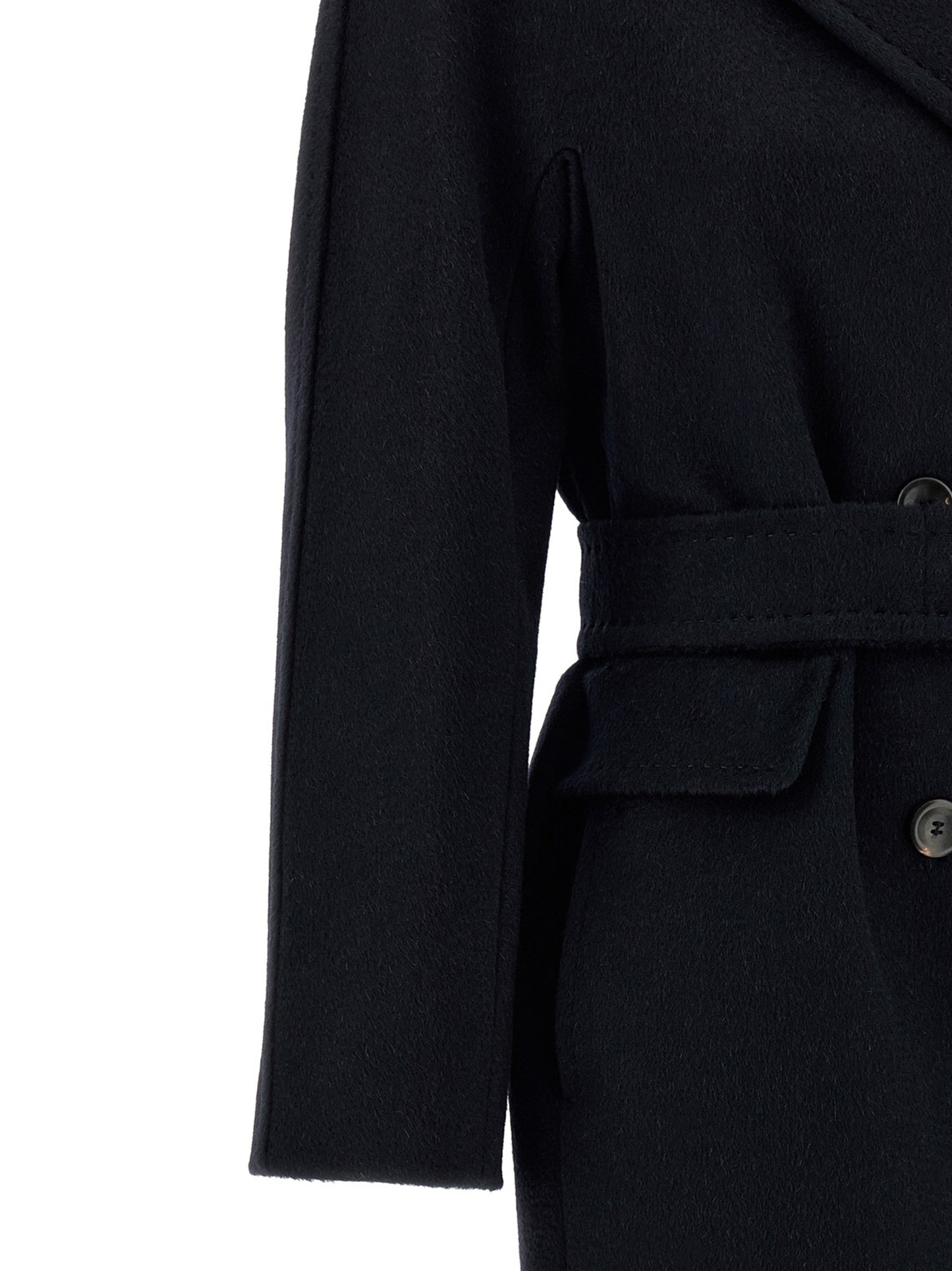 Max Mara Blue Cashmere Coat