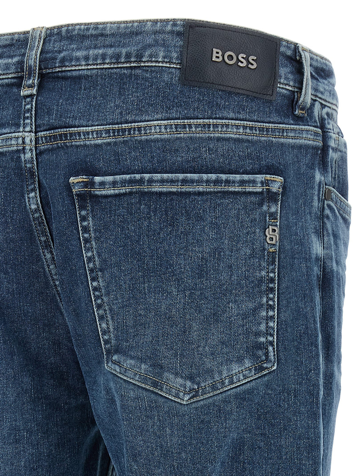 Hugo Boss Men's Skinny Stretch Denim Cotton Jeans - Blue