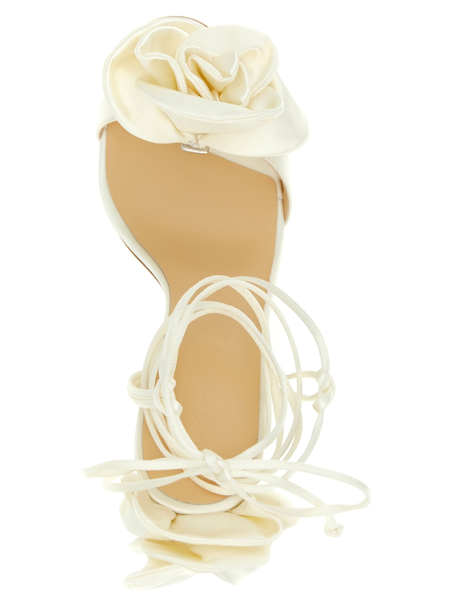 Magda Butrym Women's Silk & Viscose Stiletto Sandals - White