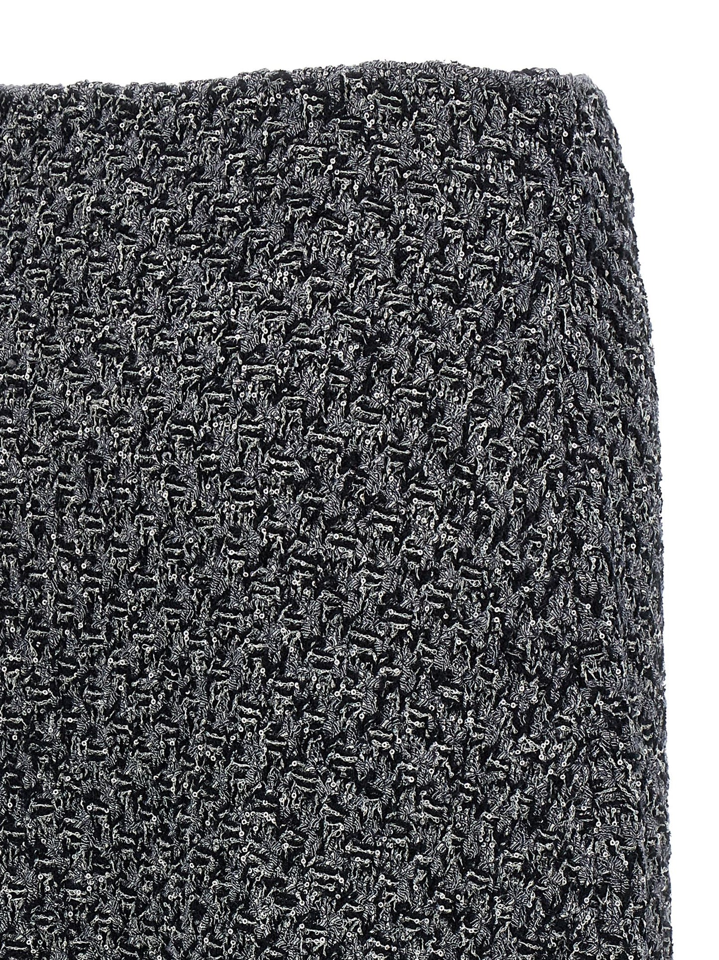 Fabiana Filippi Blue Cotton Midi Skirt