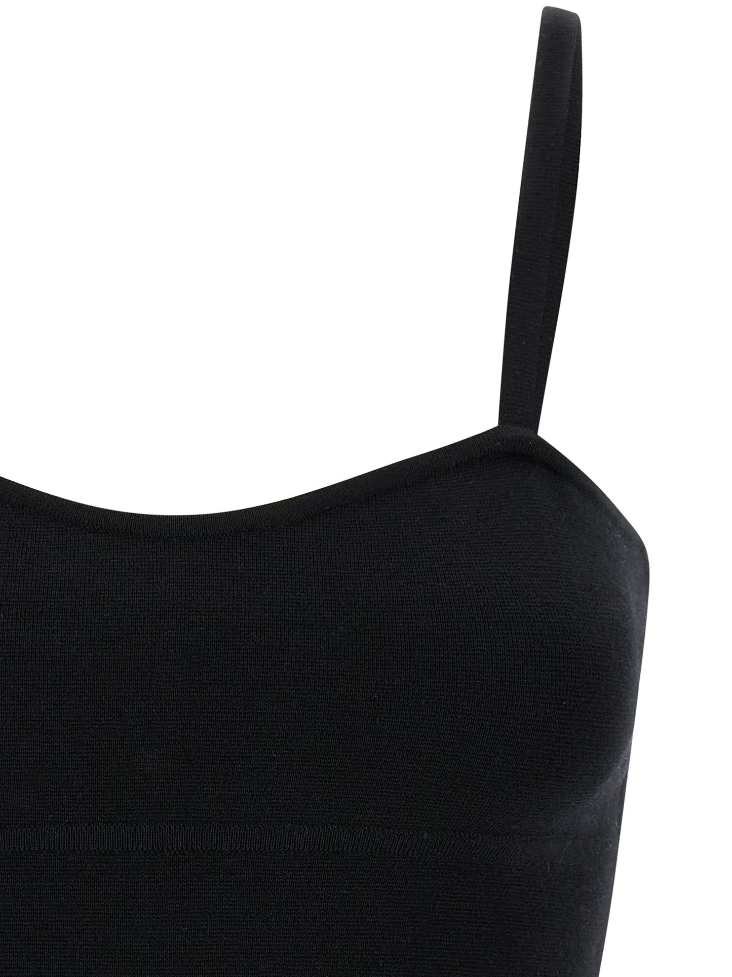 Tank Top by Max Mara for women in virgin wool & polyamide black showcases a meticulous silhouette, artfully finished with a meticulous and for a sophisticated, meticulous look.