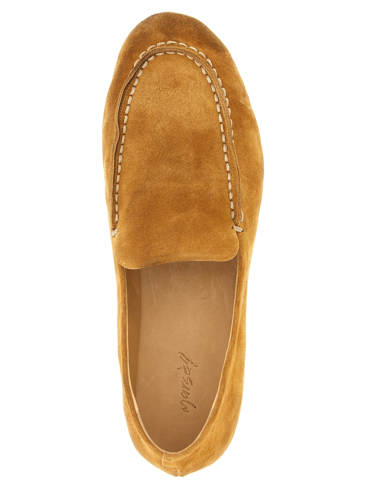 Marsell Men's Calfskin Leather Loafer Slip-On Shoes - Brown
