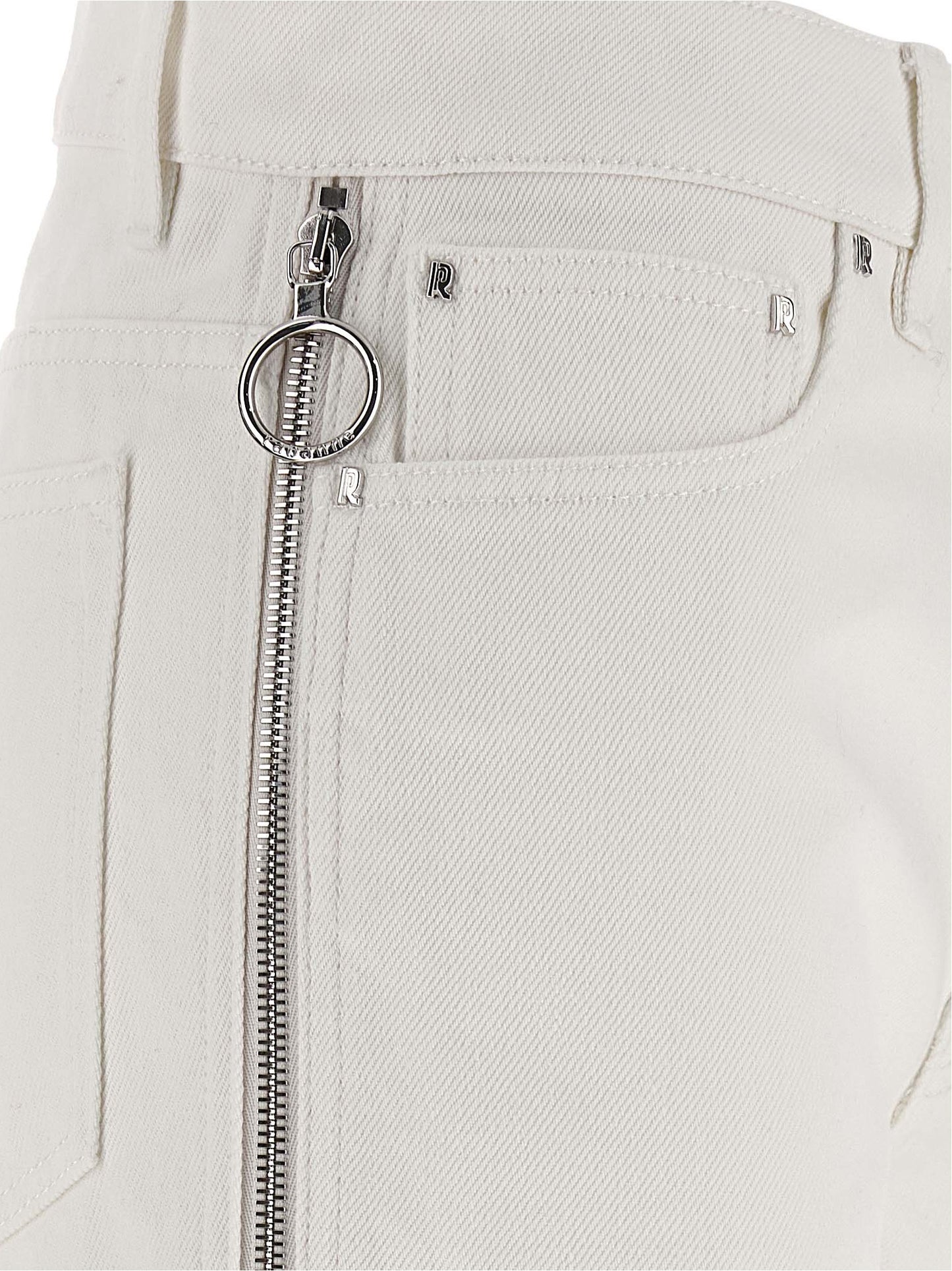 Paco Rabanne White Cotton Jeans Denim