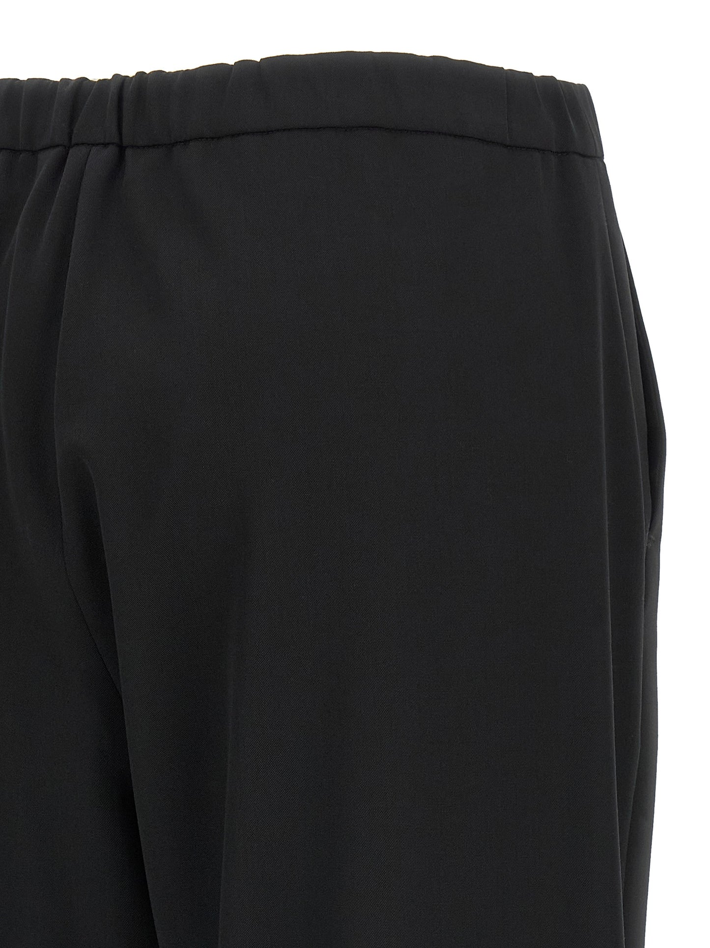 'S Max Mara Black Virgin Wool Joggers (Workout Pants)