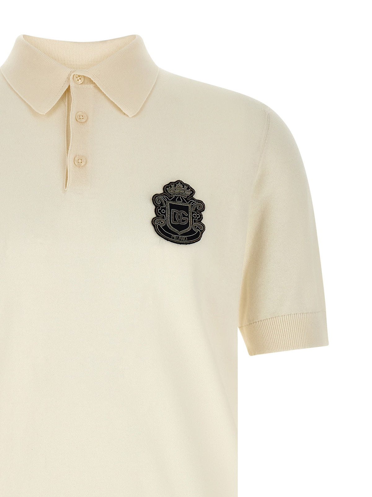 Dolce & Gabbana Men's Cotton Polo Shirt - White