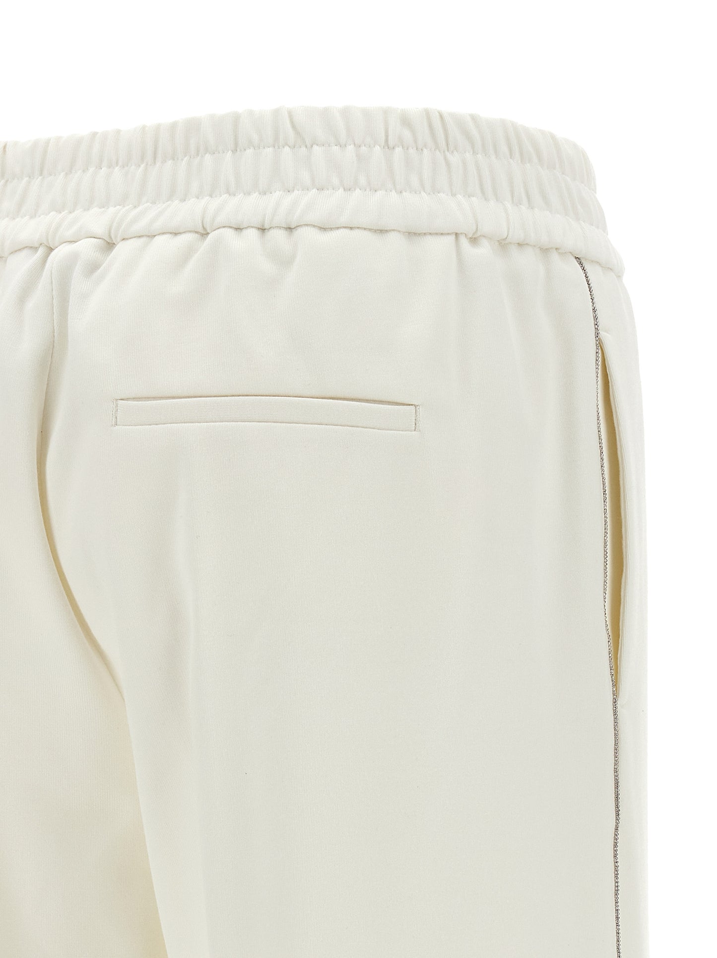 Peserico White Cotton Casual Pants