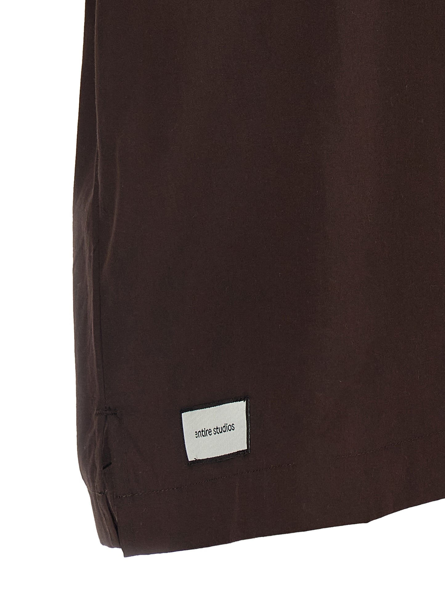 Blouse by Entire Studios for women in cotton brown presents a discerning silhouette, showcasing a sophisticated and for a truly discerning finish.