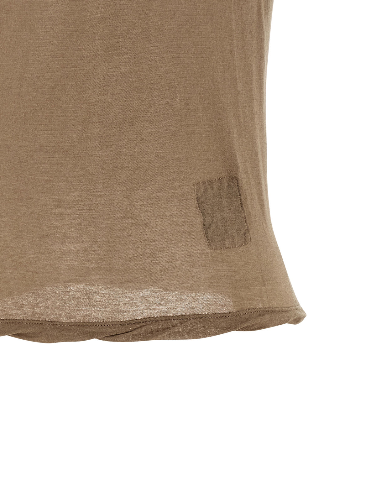 DRKSHDW Women's Sleeveless Cotton T-Shirt - Beige