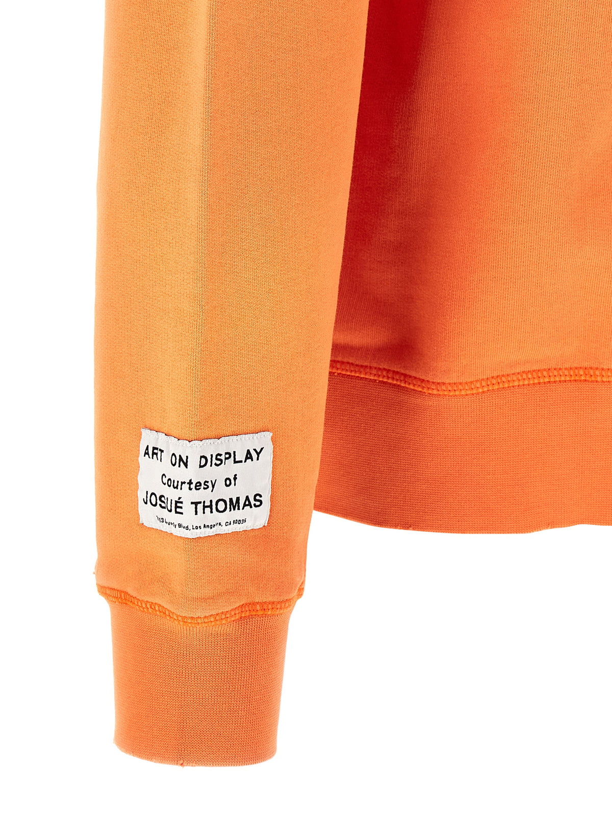GALLERY DEPT. Men's Crew Neck Cotton Sweatshirt - Orange Print