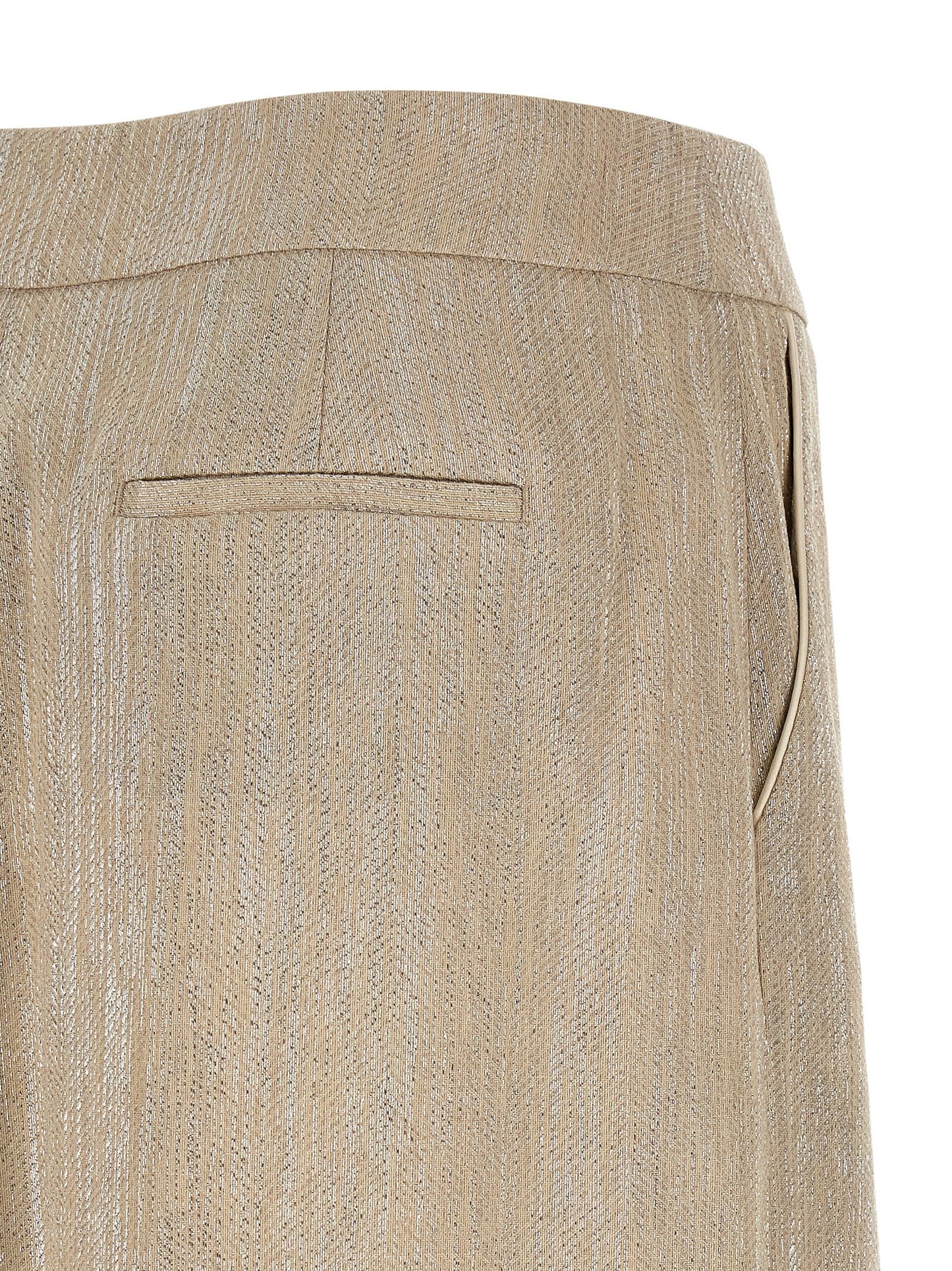 Skirt by Peserico for women in line poly cotton & viscose beige features an relaxed-yet-refined silhouette that elegantly showcases the Women's Straight Line Poly Cotton & Viscose Skirt design and sophisticated midi.