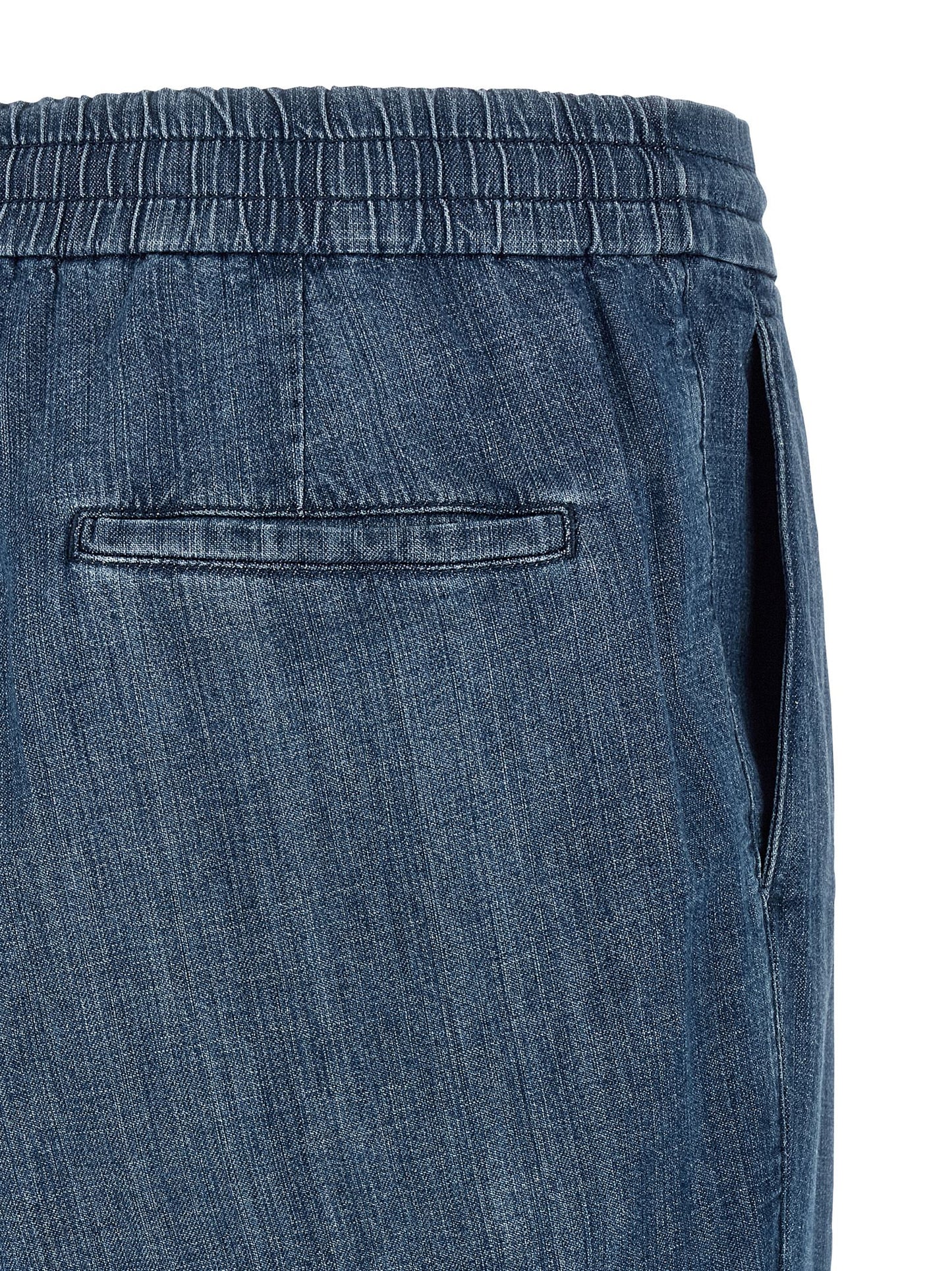 Brunello Cucinelli Blue Cotton Relaxed Fit Jeans