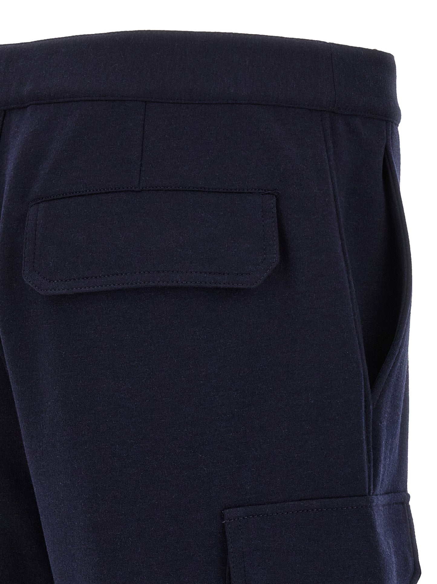 Brunello Cucinelli The Cargo Men's Silk Polyamide Cotton & Cashmere Bermuda Shorts - Blue