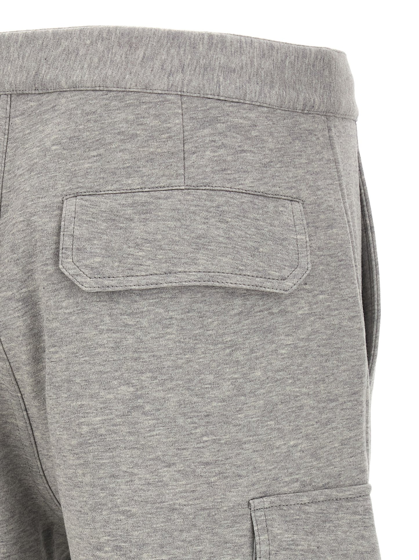 Bermuda Shorts by Brunello Cucinelli for men in silk polyamide cotton & cashmere gray presents a contemporary silhouette, showcasing a contemporary with a refined short and elegant .